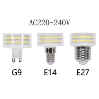 Lumière LED G9 à haut flux lumineux, AC230V, 6W, intensité variable, 99 pièces SMD2835