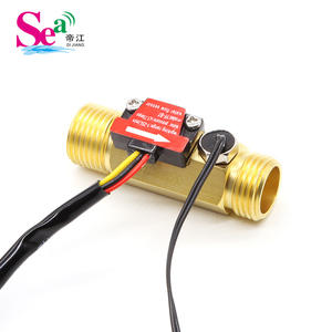 Débitmètre d'eau en laiton avec détection de température à bande de cuivre à 4 points, capteur de débit d'eau à turbine B7, personnalisable, prise en charge OEM - Product Image 5