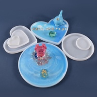 Moule en silicone DM486 pour dessous de verre (rond, carré, rectangulaire, ovale) et sous-tasses à thé, pour résine époxy et artisanat DIY