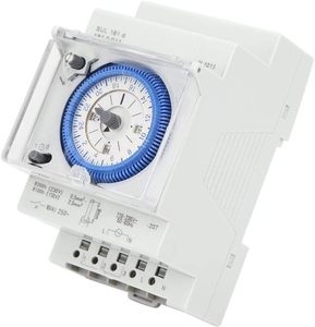 <span class=keywords><strong>Minuteur</strong></span> analogique SUL181d à 3 modules pour contrôle horaire quotidien, grande capacité, autonomie de batterie de 200 heures, courant max. 16A, 240VAC - Product Image 1
