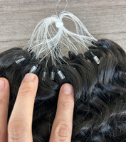 Extensions de cheveux naturels indiens de qualité supérieure, couleur naturelle, Deep Water 12a H6, extensions de cheveux humains, 100% plumes de coq réelles, longues