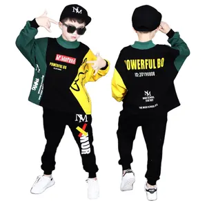 Kids Sport Suit Boys Plus Size spring Tracksuit for Big Boys Loose Outerwear Sweatshirts Clothes Set Kids Costume 4 8 12 16 18T