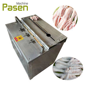 Machine automatique à grande vitesse 220V pour l'épluchage des pattes de poulet et l'ouverture des griffes de canard, haute productivité pour utilisation en restauration - Product Image 1