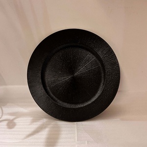 10 couleurs ronde Double placage Unique texturé isolation thermique plateaux ornements fruits bol plateau décoratif chargeur assiettes - Product Image 3