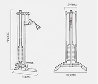 Station de musculation multifonctionnelle, machine à traction latérale, machine à rangée basse, station à câbles avec système de poulie réglable, station à poulie