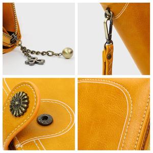 Nuovo prodotto olio cera in pelle PU <span class=keywords><strong>portafogli</strong></span> all'ingrosso 6 colori portamonete grande capacità di lusso da <span class=keywords><strong>donna</strong></span> con cerniera lunga portafoglio pochette - Product Image 4