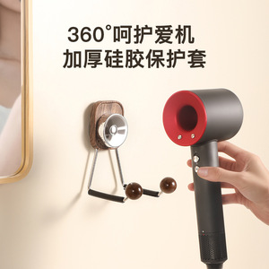 เฮมู ที่วางไดร์เป่าผมแบบติดผนัง สีดำด้าน ที่วางของในห้องน้ำแบบติดผนัง - Product Image 4