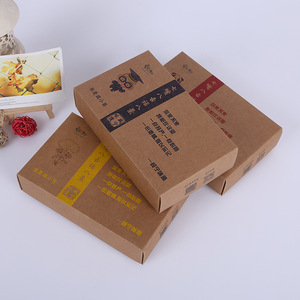 Boîtes pliantes en papier kraft personnalisées 350 g/m² Impression de logo Emballage général Vente directe d'usine Boîte en carton écologique - Product Image 1