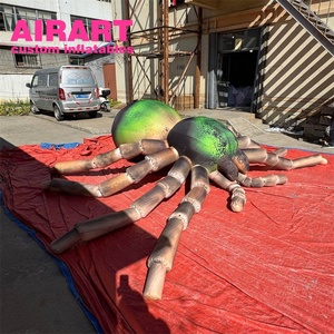 Installazione all'aperto arte di Halloween-gonfiabile palloncino ragno nero oggetti di scena - Product Image 4