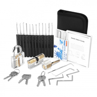 Kit de formation professionnel pour serruriers avec serrures d'entraînement et outils d'extraction de clés pour experts en sécurité