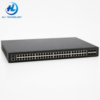 Commutateur PoE Gigabit géré S5735R-L48LP4S-A-V2 à 48 ports, budget PoE haute puissance 380W avec 4 ports SFP pour réseau d'entreprise centralisé