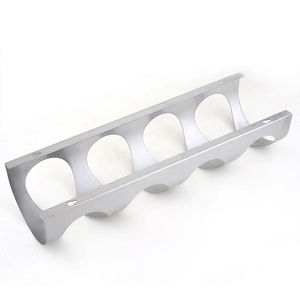 ชั้นวางไวน์ติดผนังสแตนเลส ชั้นวางไวน์สแตนเลส 4 ขวด ลดราคา - Product Image 5