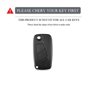 Copertura per chiave ribaltabile per auto Kuvi TPU per FIAT 500 Panda Idea Stilo Ducato Punto Bravo Grande Minibus <span class=keywords><strong>Doblo</strong></span> Protected Fob <span class=keywords><strong>accessori</strong></span> - Product Image 2