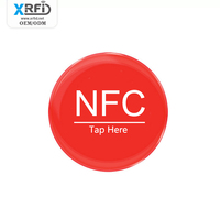 Autocollant de suivi d'étiquette NFC époxy personnalisé pour médias sociaux étiquette de chien téléphone autocollant NFC époxy