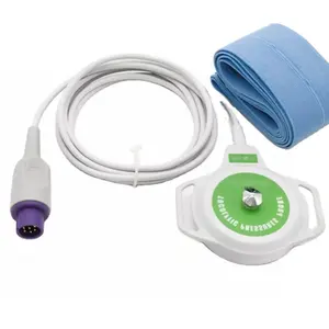 Compatible Bionet FC1400 Doppler US Probe Fetal transducer TOCO Transducer with CTG Belts