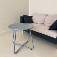 Table basse moderne en métal durable pour salon, mobilier de maison, bureau, appartement, hôtel, restaurant