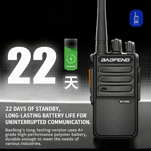 Walkie Talkie Profesional BF-999S <span class=keywords><strong>Pro</strong></span>, 10W de Alta Potencia, UHF, Frecuencia Programable, <span class=keywords><strong>Radio</strong></span> Encriptada, Batería de 4500-5000mAh - Product Image 6