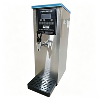 Chauffe-eau électrique commercial en acier inoxydable 35L, contrôle par micro-ordinateur, compatible 220V/110V, conception portable pour