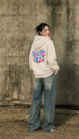 Sweat-shirt à col rond surdimensionné en coton polyester 340 GSM, personnalisable avec logo, streetwear épais uni en molleton bouclette