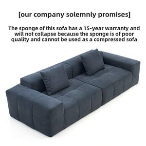 أريكة حديثة بسيطة من <span class=keywords><strong>3</strong></span> مقاعد شمالية للشقق الصغيرة من نسيج مضغوط بالكامل من نسيج التوفو - Product Image 3