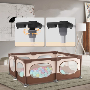 RHS-PPEN6 Il Miglior Box per Bambini Pieghevole al Mondo, Grande Recinto di Sicurezza in Plastica con Scivolo e Altalena, Set Completo per Bambini - Product Image 2