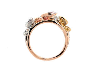 Anillo de Diamantes Naturales de Diseño Único en Oro Blanco de 18K de Alta Calidad, Semi-incrustado, Joyería Fina, Anillo de Compromiso para Mujer - Product Image 6