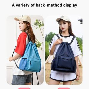 Mochila con Cordón Ajustable, Unisex, Ecológica, Impermeable, Personalizable, de Alta Calidad, con Forro de Poliéster, Reutilizable, con Diseño de Playa, Venta al Por Mayor - Product Image 3