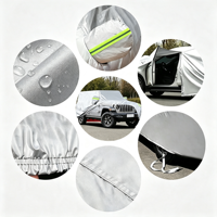 Accessoires de voiture résistants aux intempéries, imperméables et anti-poussière, housse de voiture épaisse en polyester 210T pour une utilisation en extérieur et une protection de luxe