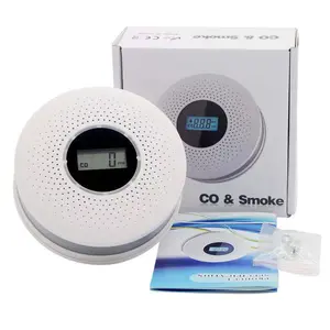 Akıllı CO gaz sızıntısı yangın 2 In 1 sensör ev güvenlik koruma alarmı akıllı ev duman dedektörü karbon monoksit alarmı