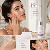 Sérum Coreano OEM de Retinol para Cuidados com a Pele, Antirrugas Instantâneo, Lifting e Firmador, Sérum Antienvelhecimento com Retinol, Atenua Linhas Finas, Sérum Facial com Vitamina C
