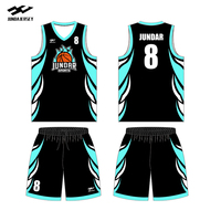 Service de conception en gros de maillots de basketball personnalisés pour adultes, uniformes d'été avec impression par transfert thermique 100% polyester