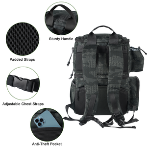 Mochila de aparejos de pesca <span class=keywords><strong>MATEIN</strong></span> con nevera, bolsa de pesca grande con soportes de caña para 4 bandejas - Product Image 5