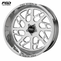 Jantes de camion en alliage d'aluminium sur mesure 5x5.5 6x5.5 8x6.5 8x170 8x180 polies et forgées pour RAM Ford GMC Chevy
