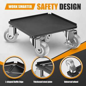 Muebles Dolly <span class=keywords><strong>Mover</strong></span> 2000LB Carga Rodillo de acero al carbono con ruedas de 360 ° Deslizador antideslizante y elevador Muebles móviles, sofá, <span class=keywords><strong>piano</strong></span>, - Product Image 4