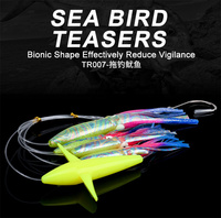 LureStorm Appâts artificiels souples en forme de calmar UV Glow de 9 pouces/225 mm/203 g, appâts de pêche en mer profonde pour la pêche en bateau en mer