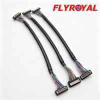 Rangkaian Kabel LVDS Konektor 31 Pin Kepadatan Tinggi Khusus untuk Modul LCD Monitor