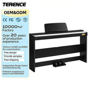TERENCE P37 Professional 88-Key Upright Digital Piano Hammer Action <b>Keyboard</b> with 3-Pedal Home Piano CE PSE Certified - Product Image 1