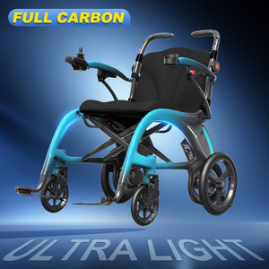 2025 Trendi Yaşlı Hareketlilik Karbon Elektrikli Tekerlekli Sandalye 150kg Taşıma Kapasiteli 3'ü 1 Arada Hafif Mobilite Scooter'ı Yürüteç Güçlü Tekerlekli Sandalye - Product Image 1