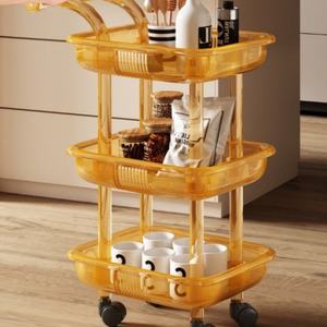 Carrito de Salón de Belleza de 3 Niveles Blanco Wss 2025 Sober Wholesale, Asistente Personal Real para Estilistas, Plástico Negro de Lujo - Product Image 5