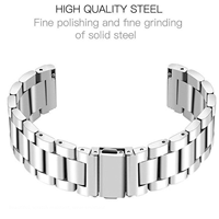 Pulsera de correa ultradelgada ligera de 14mm, correa de reloj de Metal clásica de acero inoxidable para chicas y mujeres