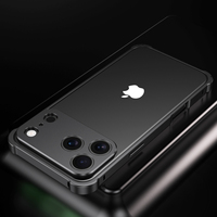 Coque de protection antichoc en alliage métallique premium avec boutons indépendants et protection d'objectif pour iPhone 18 Pro Max