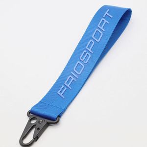 Custom Nylon Short <b>Lanyard</b> Keychain with 3D Silkscreen Logo for Car Key Wrist Short Keychain <b>Lanyards</b> - Product Image 3