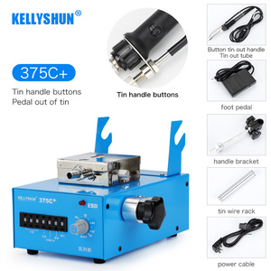<span class=keywords><strong>Station</strong></span> de <span class=keywords><strong>soudage</strong></span> numérique de qualité industrielle KELLYSHUN, table de <span class=keywords><strong>soudage</strong></span> à alimentation en étain numérique, 375C, pour stations de retravail de téléphones BGA SMD - Product Image 3