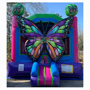 Château gonflable combiné avec toboggan <span class=keywords><strong>pour</strong></span> enfants, coloré, <span class=keywords><strong>pour</strong></span> fête d'<span class=keywords><strong>anniversaire</strong></span> - Product Image 4