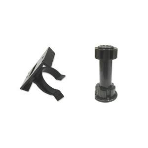 רגלי ארון מטבח שחורות מתכווננות בהתאמה אישית, רגלי פלסטיק עם קליפס, רגלי הגנה לרהיטים, רגליים להגבהת גובה - Product Image 4