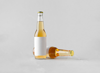 Vente en gros de bouteilles de bière transparentes de 330ml en verre bouteille de bière transparente de 650ml bouteille de 350ml en verre