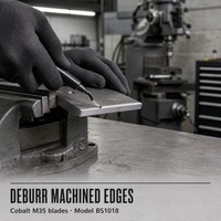 Outil de débavurage manuel JINFDZHUN BS1010/BK3010/BC1651 avec poignée en plastique, grattoir en acier rapide pour bois, aluminium, métal, garantie 3 ans
