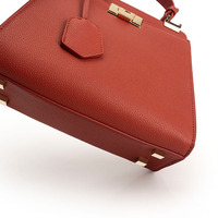 Sac à main en cuir PU pour femme, petit sac à poignée supérieure, sac bandoulière 2-en-1, avec fermoir tournant doré et sangle amovible, sac fourre-tout