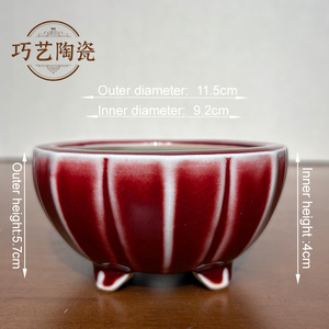 Vente <span class=keywords><strong>en</strong></span> gros de petits pots à fleurs <span class=keywords><strong>en</strong></span> céramique créatifs, émaillés, écologiques, durables, pour plantes succulentes, bonsaïs, intérieur et extérieur, maison et jardin - Product Image 2