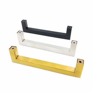 Moderner Schwarzer Edelstahl Langlebiger 85mm Quadratischer Schranktürgriff U-förmige Verlängerung für Küche Hotel Wohnzimmer - Product Image 6